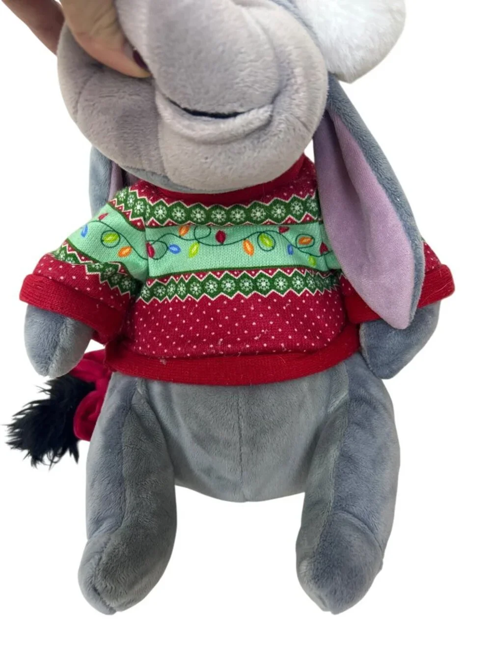 Disney Winnie the Pooh & Eeyore Plush Christmas Holiday Decor Collectible